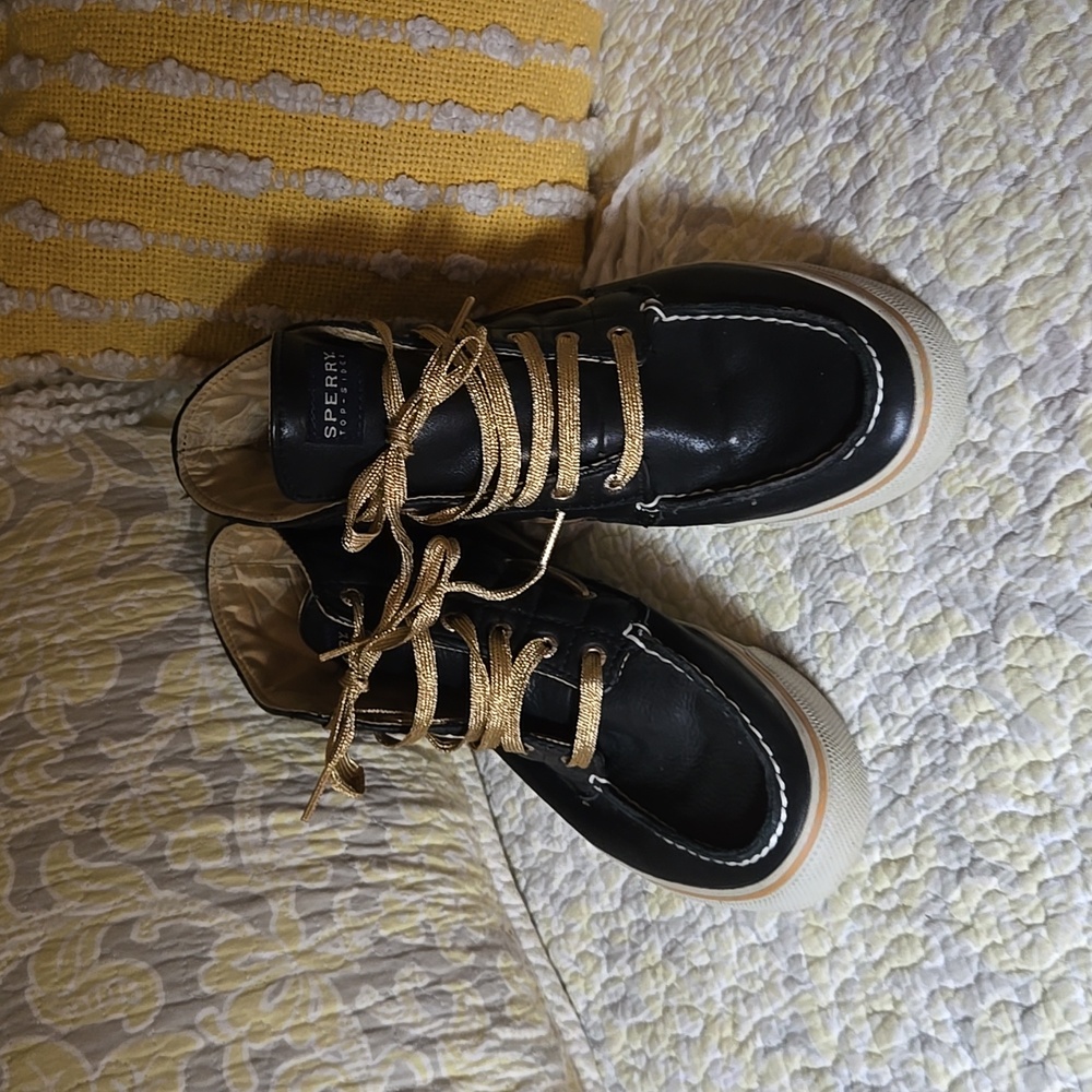 Leather Sperry ankle boots